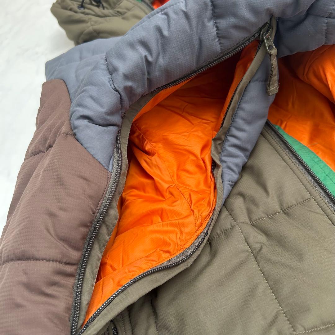 Columbia hooded puffer jacket マルチカラー　00s