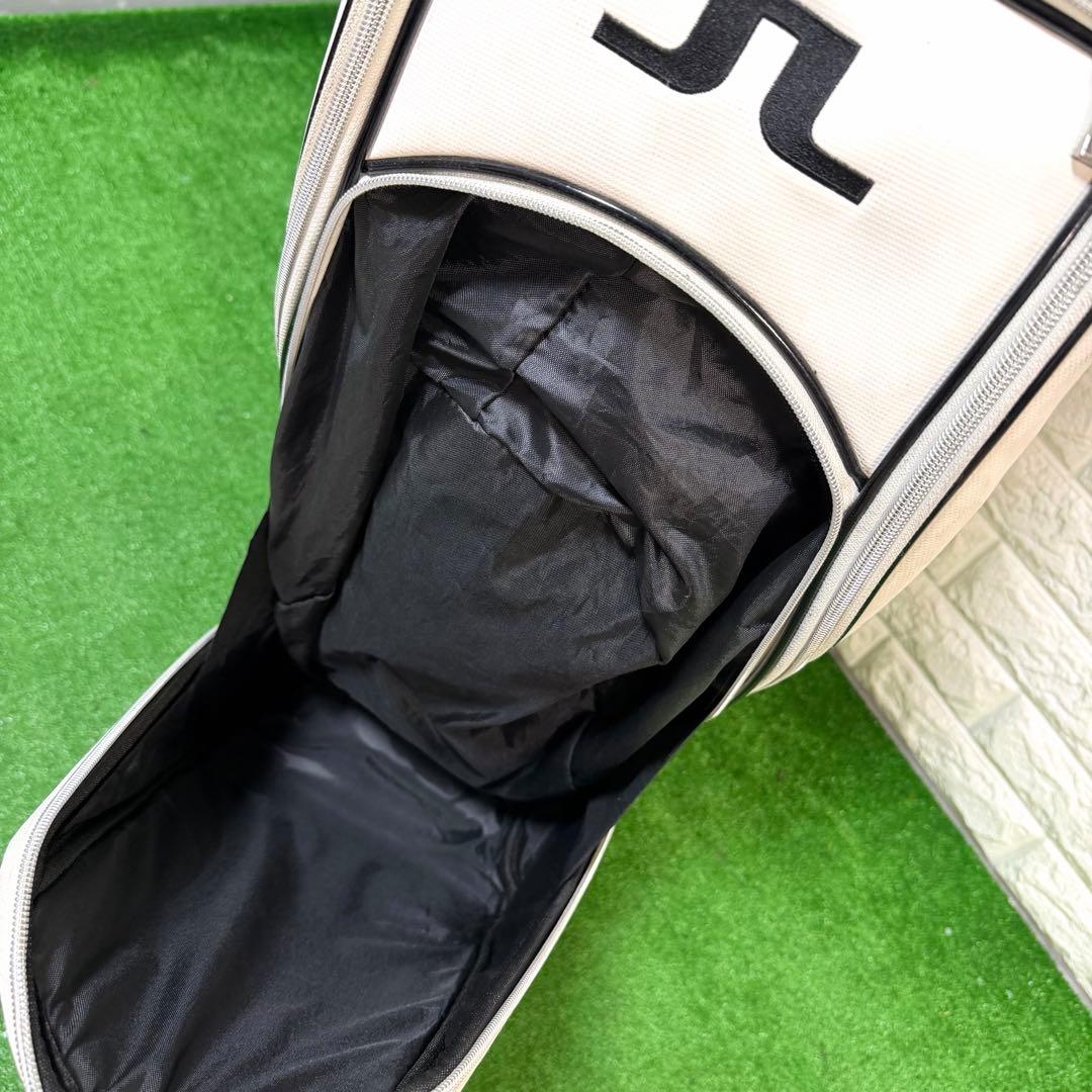 J.LINDEBERG ゴルフ　キャディバッグ ホワイト・グレー 良好　多収納