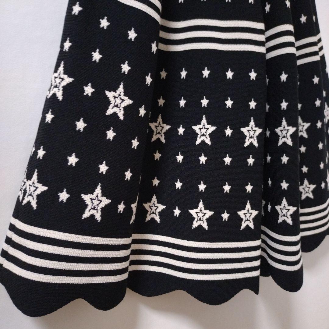 TED BAKER(テッドベイカー) 星柄ドット ニットフレアワンピース