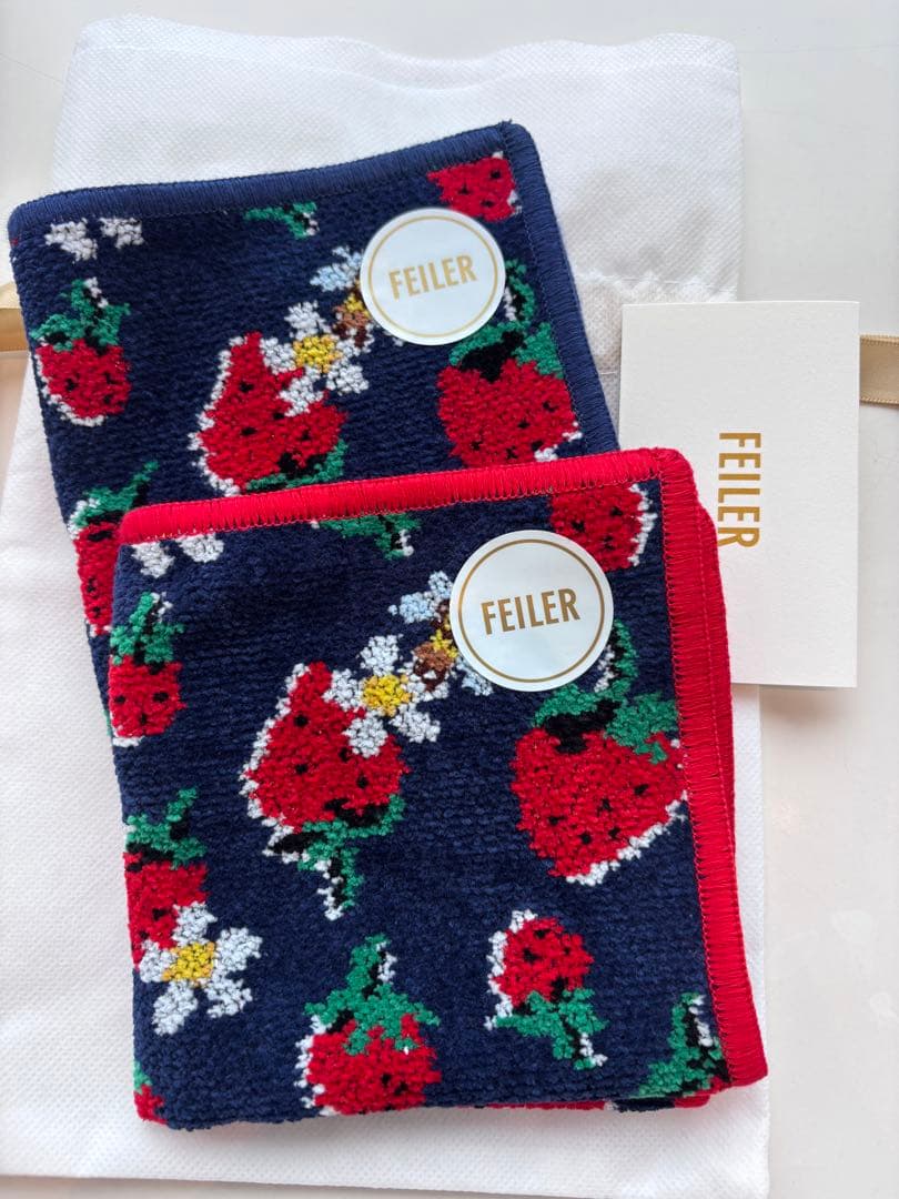 フェイラー【ミュベール ストロベリーセレナーデ２枚セット】銀座店限定