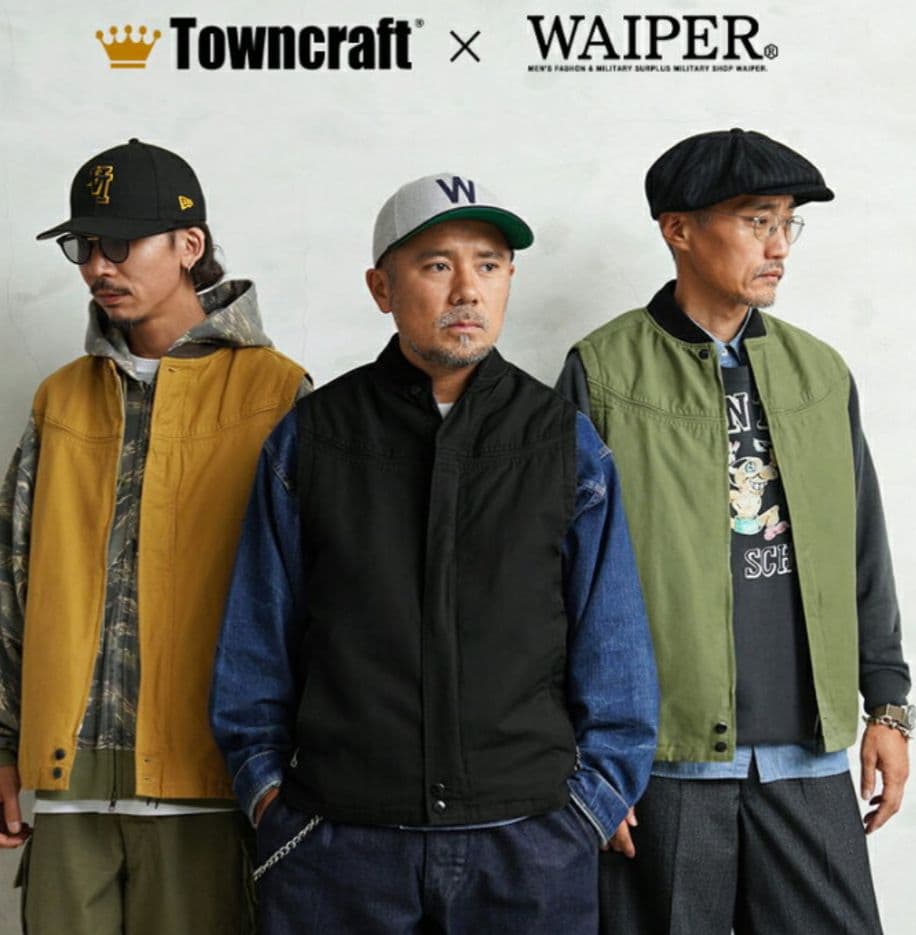 2025 WAIPER×TOWN CRAFT 60’s ダービースタイル ベスト