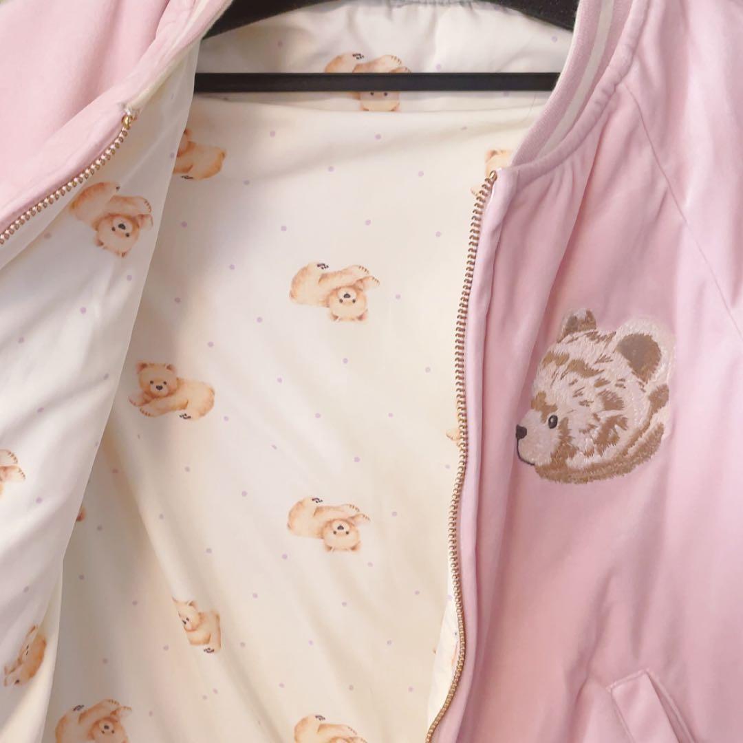 フランシュリッペ　スタジャン　ジャンパー　くま柄