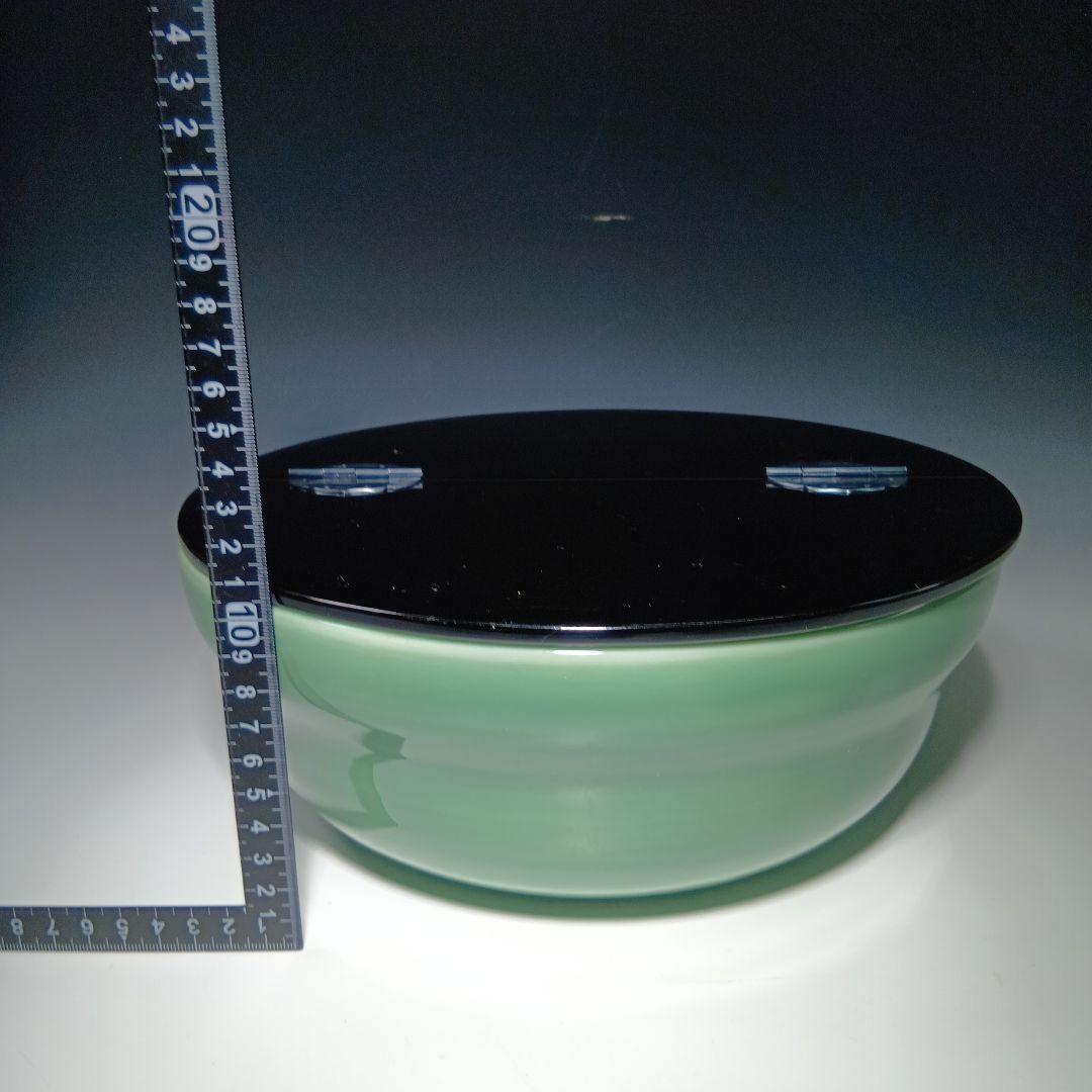 最後値下げ茶道具　青磁平水指　蒔絵蓋　紙箱