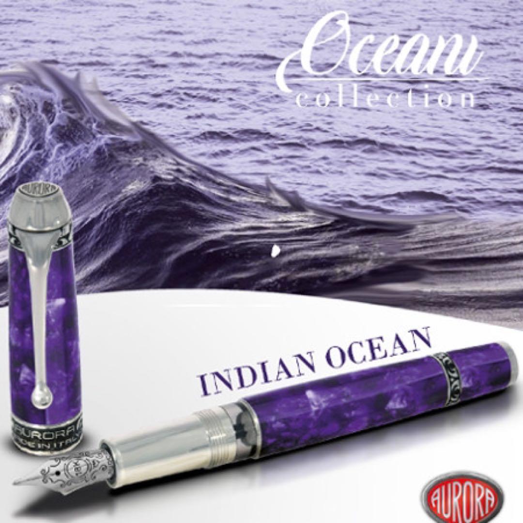 アウロラ　限定万年筆　オチェアーノインディアーノ　EF