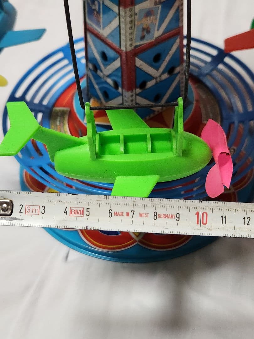 レトロ ブリキ玩具 日本製 メリーゴーランド ネジ式 ATCアサヒ玩具 動作品