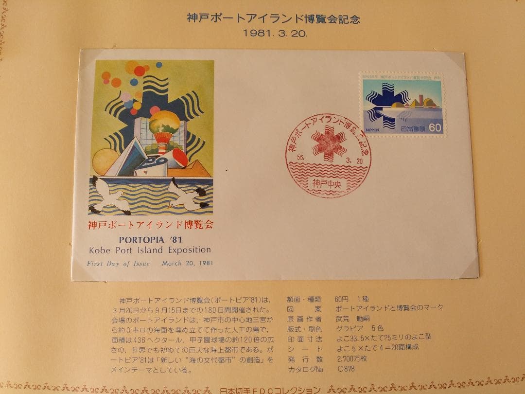 初日カバー 1981年 昭和56年 酉年 記念切手 切手 42通 ファイル 新品
