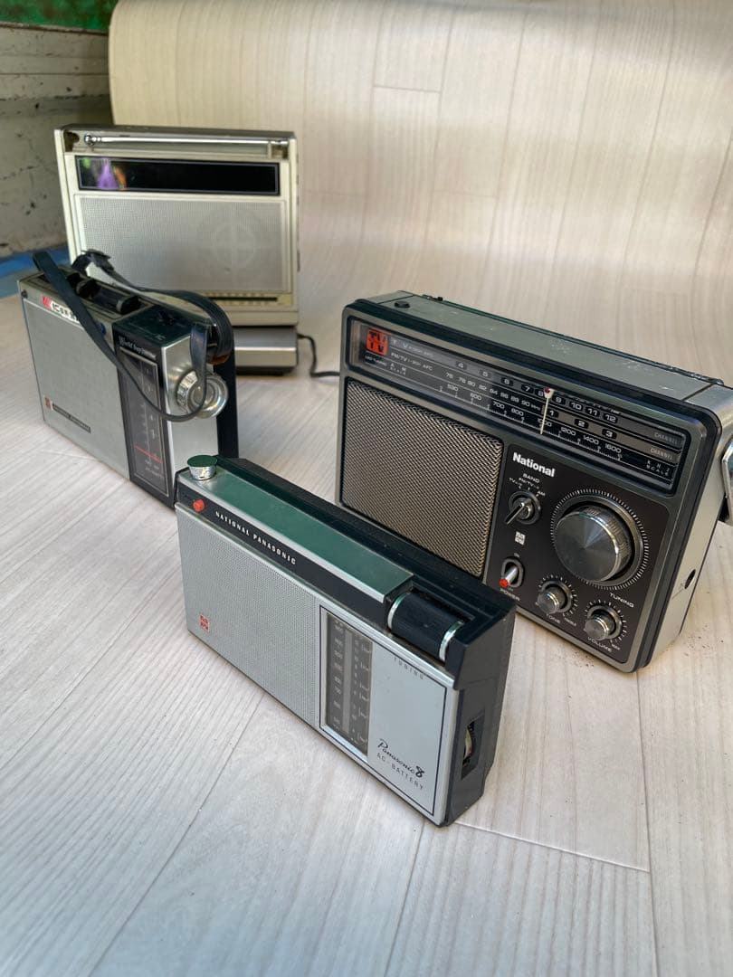 は*ん様 Nationalビンテージラジオ4台(ジャンク品)