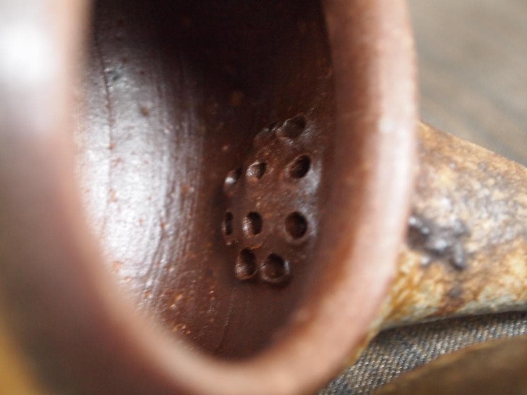 人気作家★竹内靖之【師：山本陶秀】★伊部手【黒】窯変急須