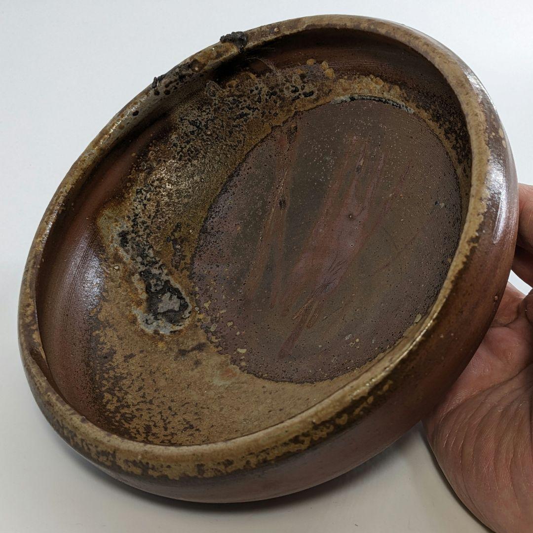 岡山県重要無形文化財 吉本正 備前焼 鉢 合箱合布 食器 皿 工芸品 菓子器