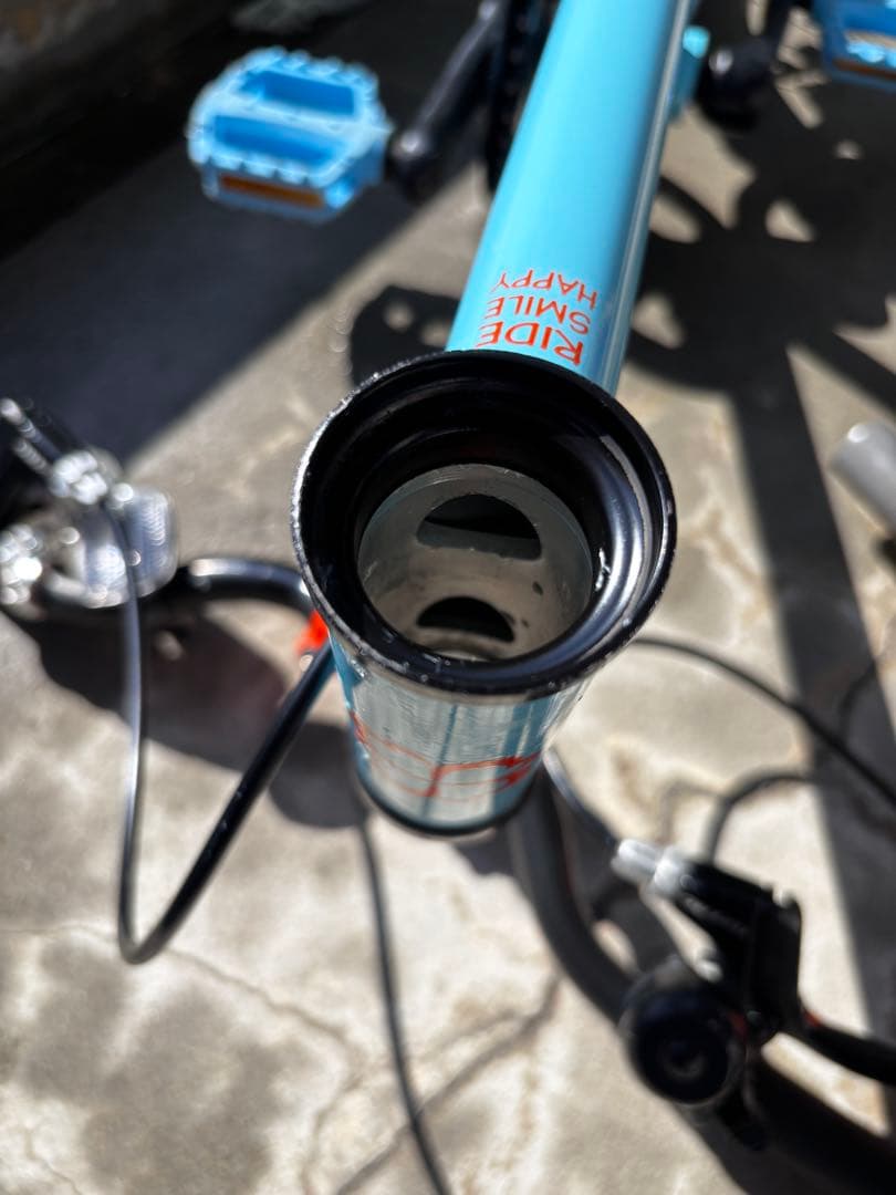 ※可能な限り引き取り※ヨツバサイクル　ラムネブルー　16インチ　メンテ済