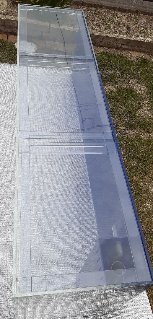 アクリル水槽 蓋付 1800 450 H550 背面オーバーフロー 中古 手渡し