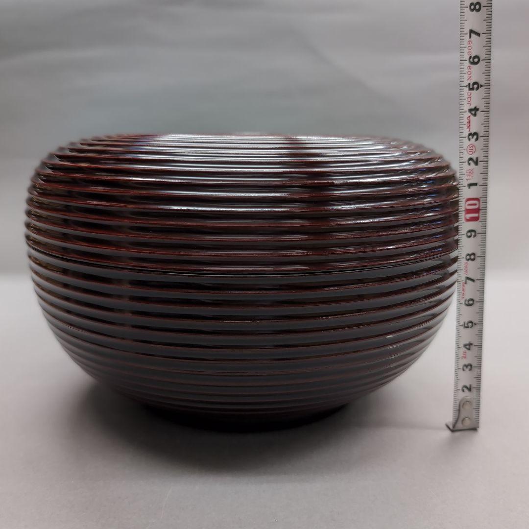 輪島塗　網目祥瑞食篭　松本正（正一）茶道具