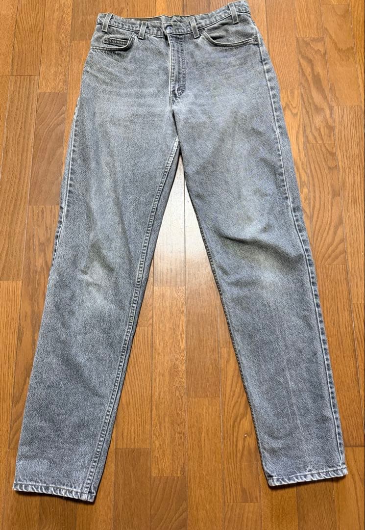 【希少オレンジタブ】USA製 リーバイス 550 先染めブラック W34 L36