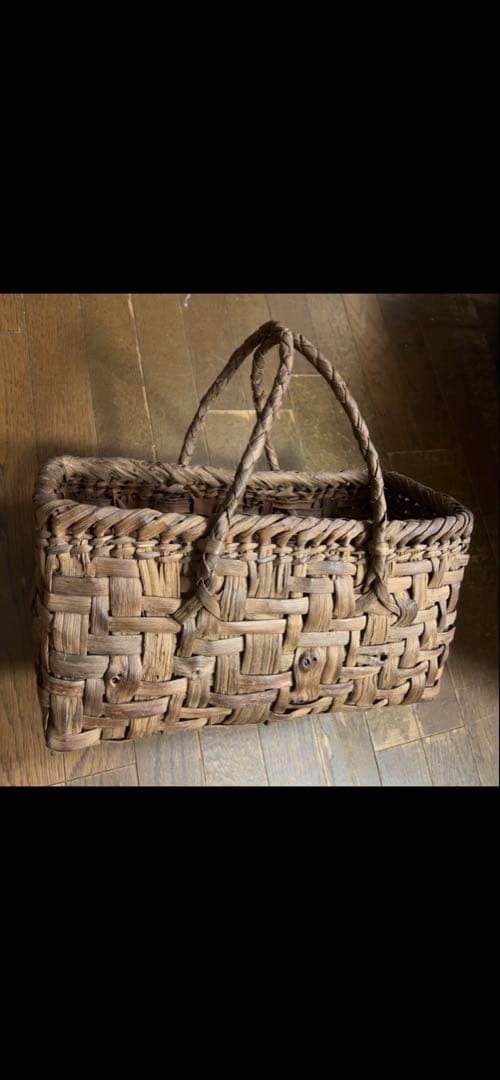 国産 筒井幸彦さんの山葡萄かごバッグ本物保証(くらし舎で購入)