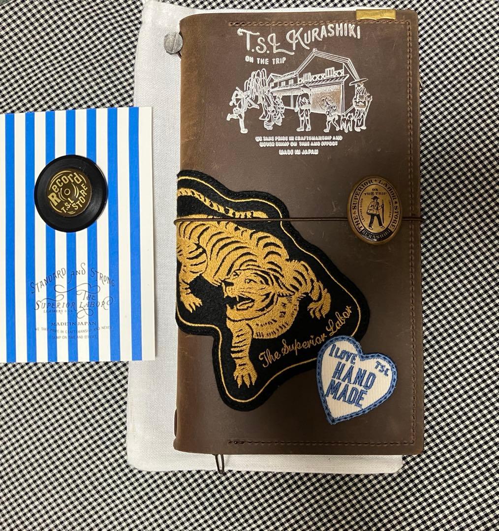 【最終価格】T.S.L倉敷限定 カスタム トラベラーズノート ブラウン コンチョ