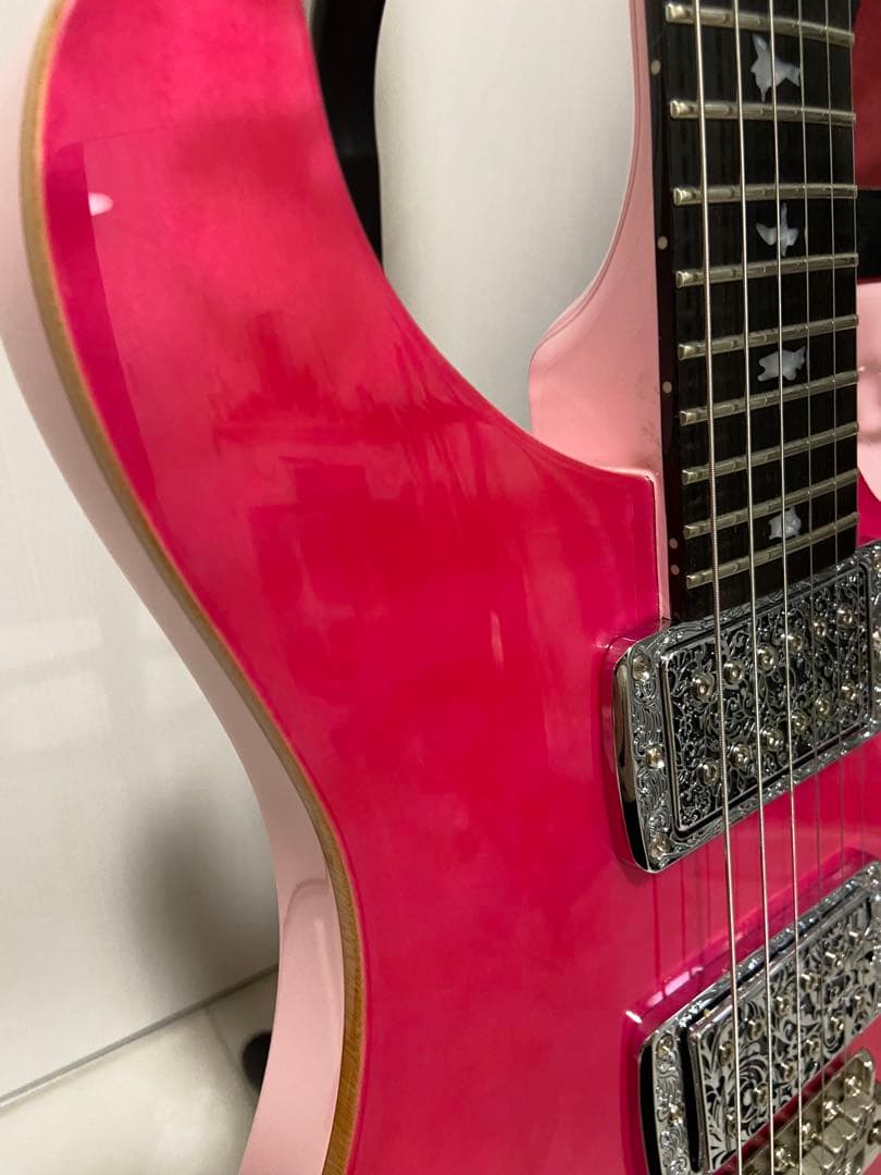 美品　PRS SE Custom 24 （改）エレキギター ボニーピンク