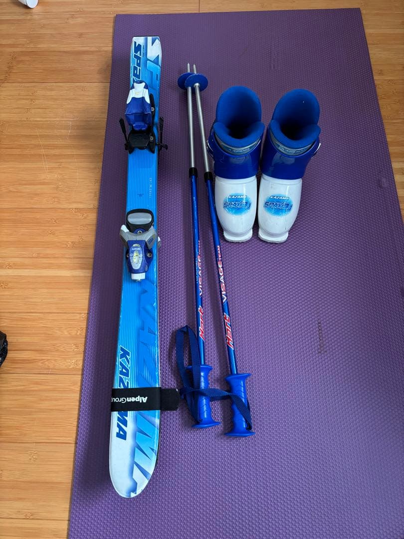 KAZAMA子供用スキーセット 100cm