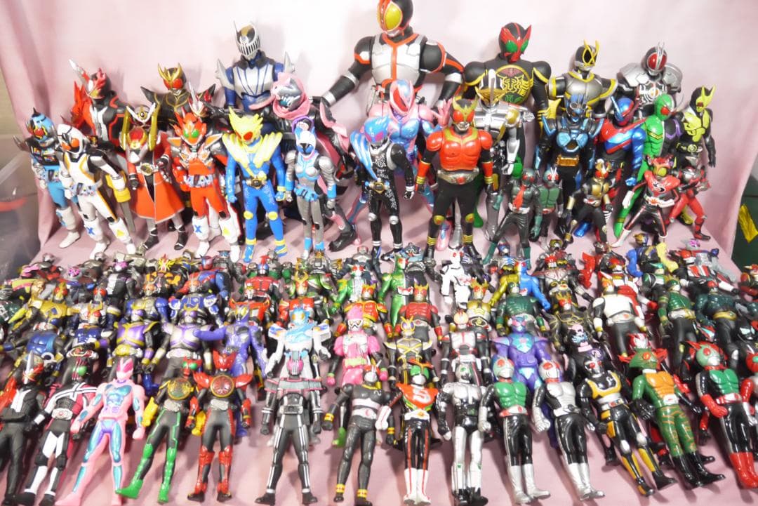 ライダーヒーローシリーズ　ビッグサイズソフビフィギュア　107体セット