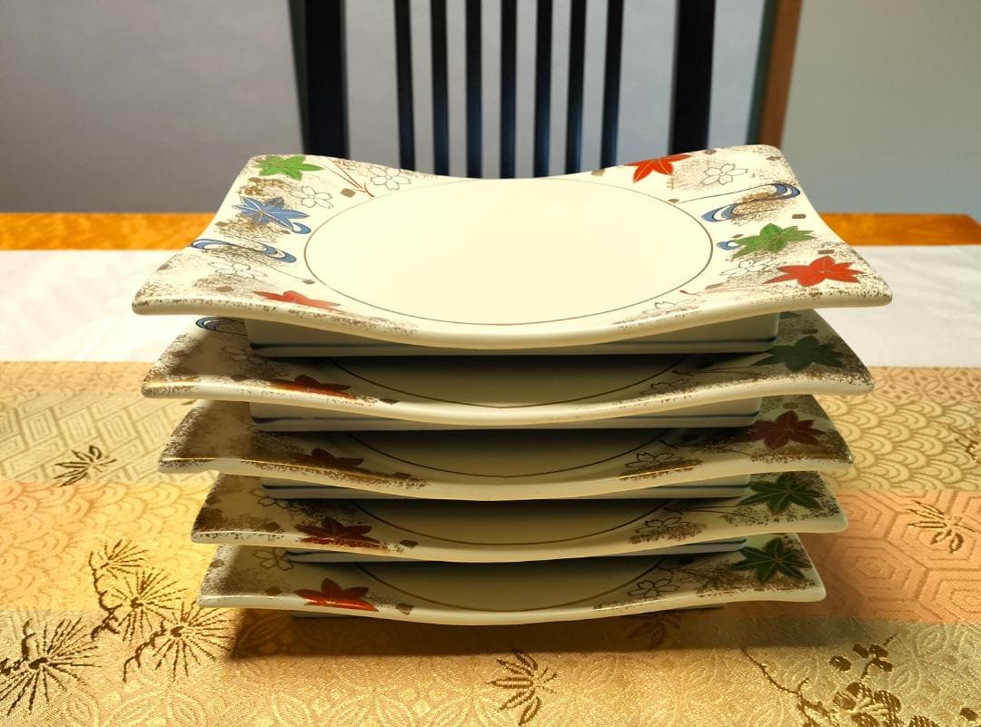 稀少！お正月に　音右衛門　金彩　変形長角皿　琳派　和モダン　雅【新品・未使用】