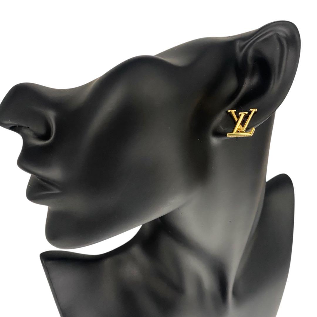 【美品】ルイヴィトン　LV モノグラム　アイコニック　ピアス　ゴールド　795