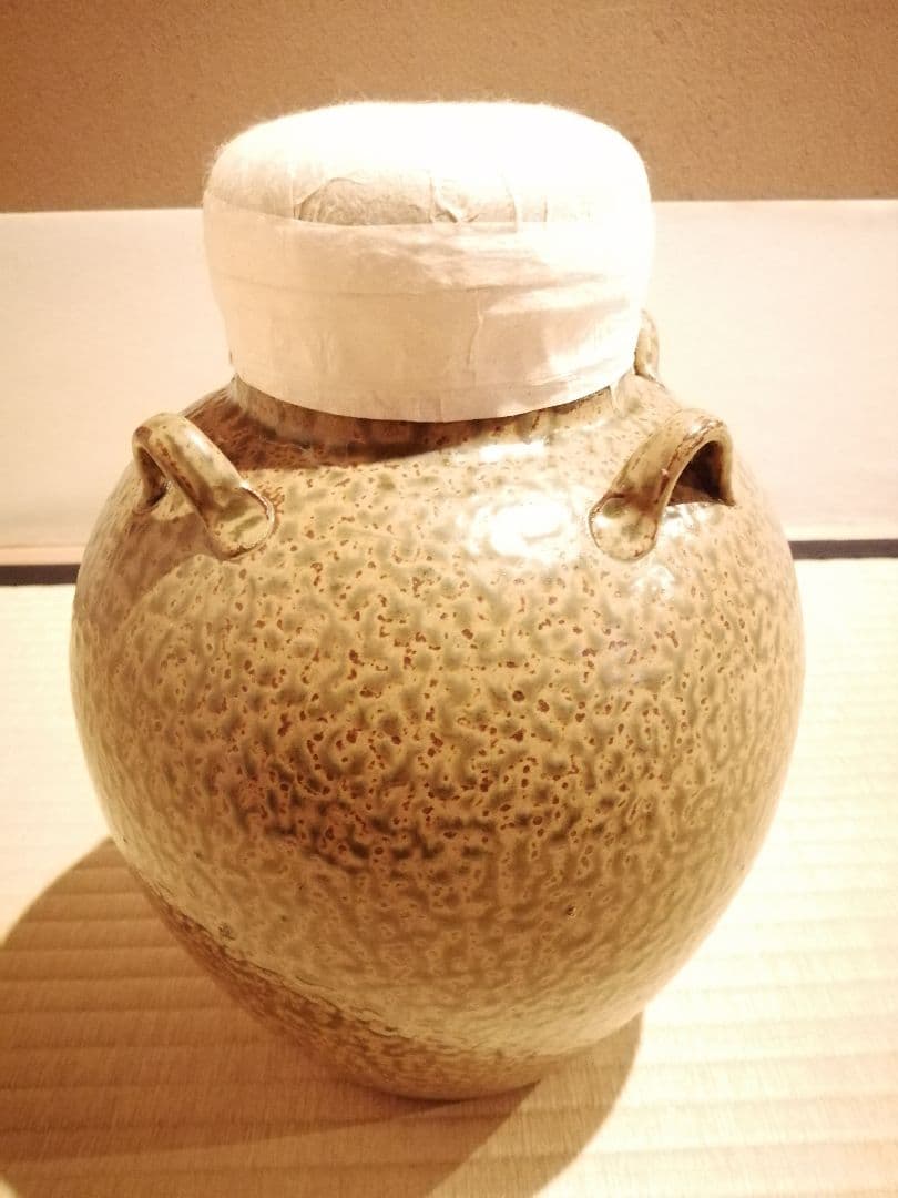 【茶事具】尾中窯　市野克造　丹波焼飾壺　茶壺　その他988