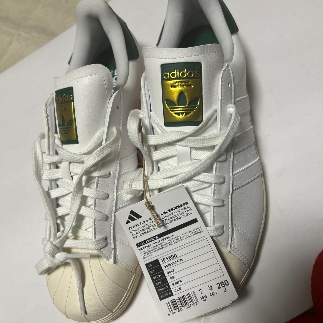 adidas ss80golfシューズホワイト/グリーン 280サイズ
