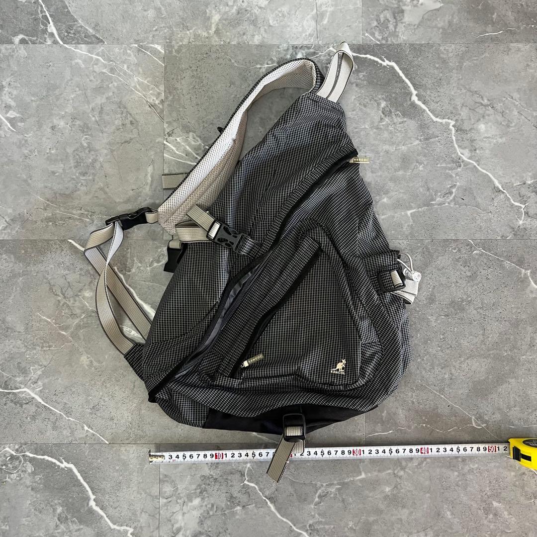 美品　kangol sling bag y2k スリングバッグ 格子柄 テック系