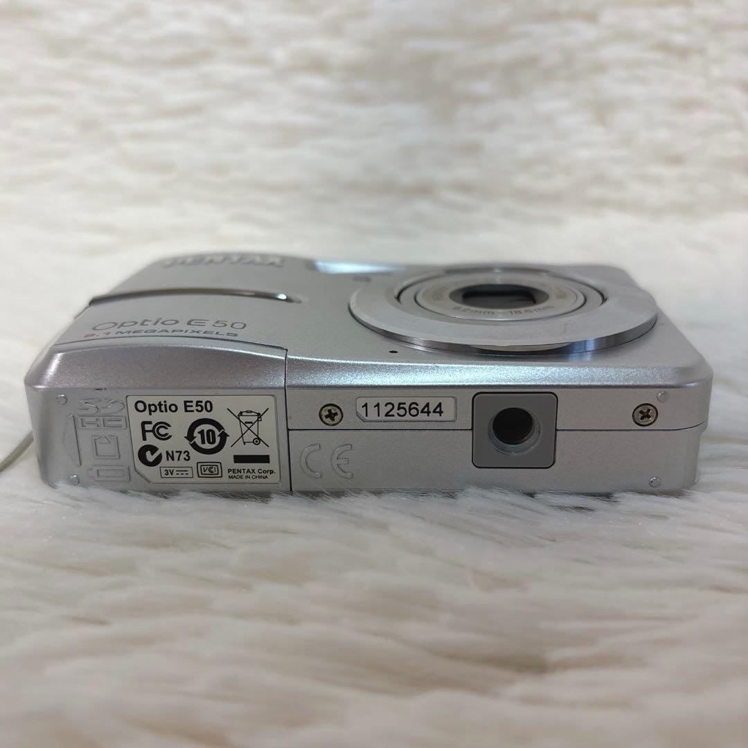 【美品】 PENTAX Optio E50 コンパクトデジタルカメラ 乾電池式
