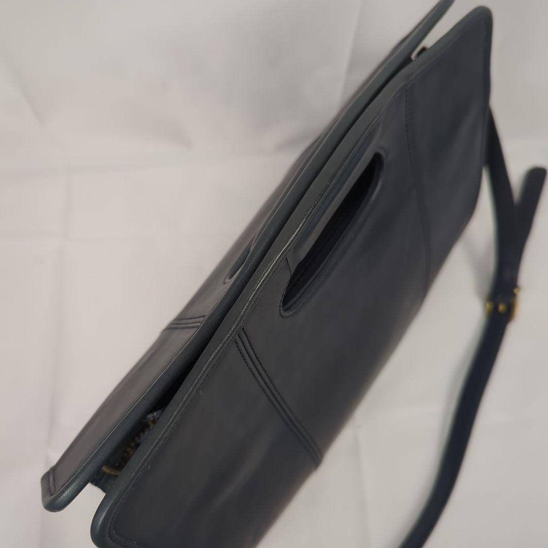 【希少】OLD COACH オール レザー ショルダー ビジネス ハンドバッグ