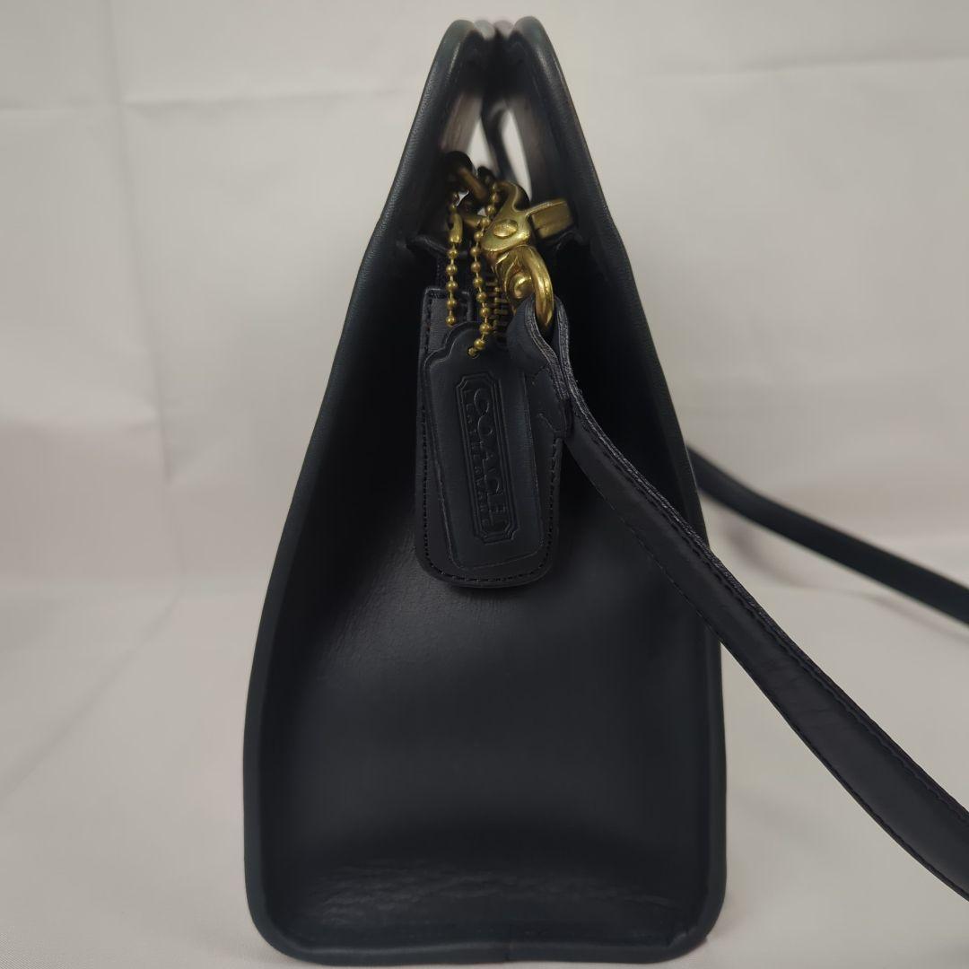 【希少】OLD COACH オール レザー ショルダー ビジネス ハンドバッグ