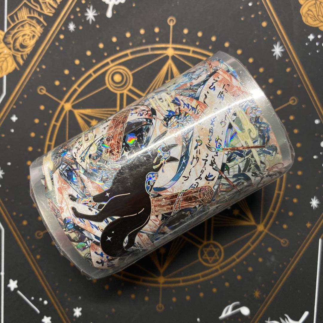 【E】海外　10m巻　貝殻光マスキングテープ　人物系/動物装飾系