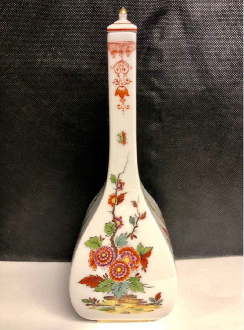 マイセン 柿右衛門様式の蓋付花瓶