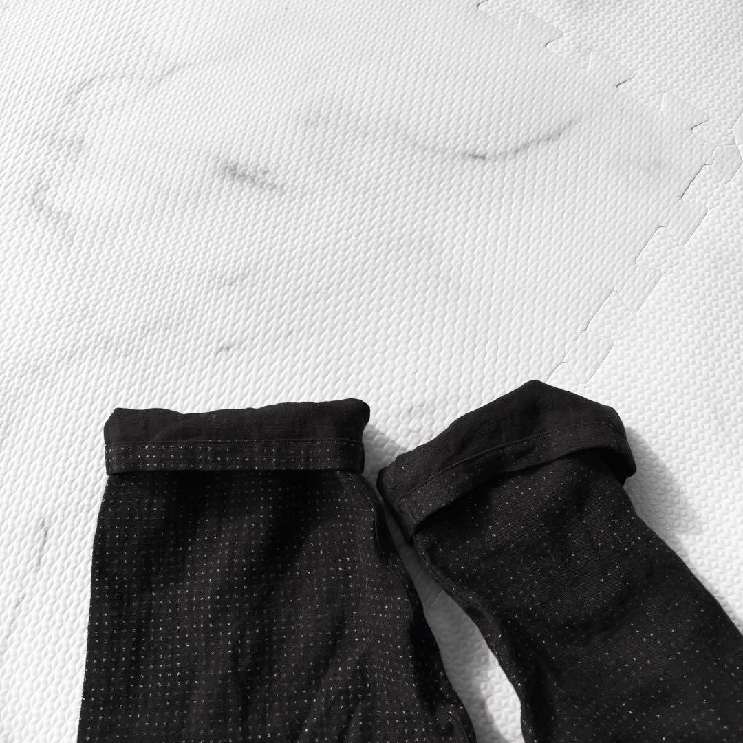 ✨23Ss✨コモリCOMOLI リネンドットシャツジャケット 2コモリ 長袖黒