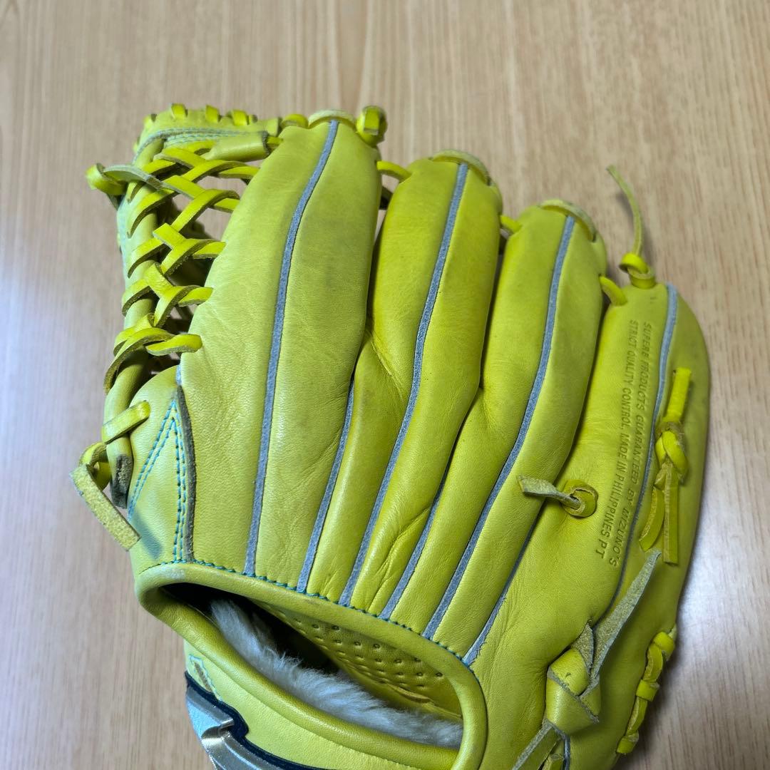 Mizuno Helcaton 02 硬式グローブ イエロー