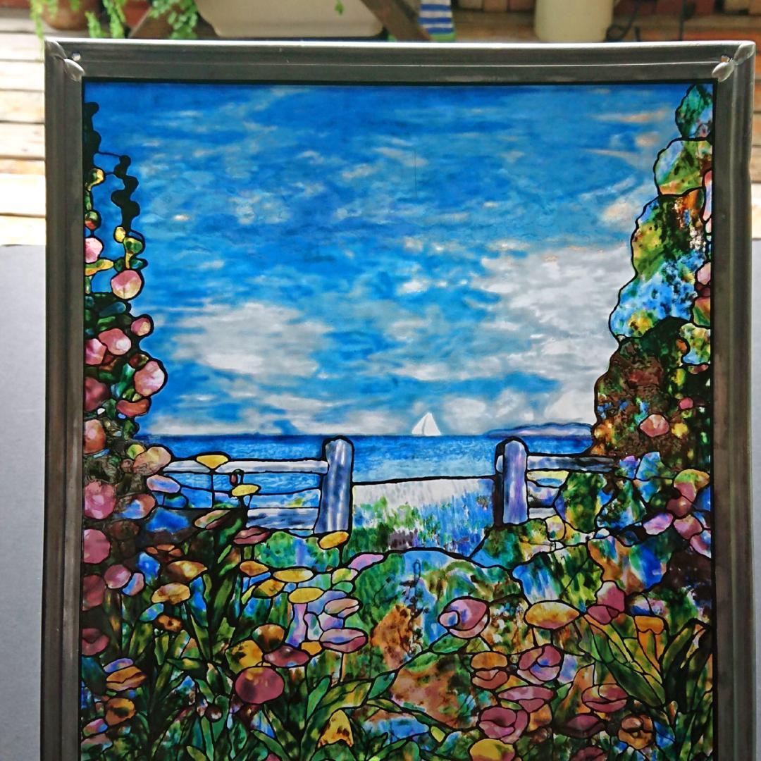 夏空ルイスCティファニー ステンドグラスSummer's Dayグラスマスターズ