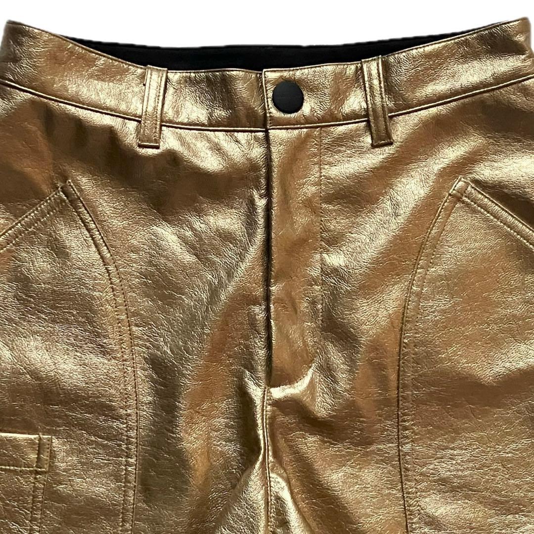 美品 マークアンドロナ ショートパンツ レディース サイズ38 ゴルフ 合成皮革