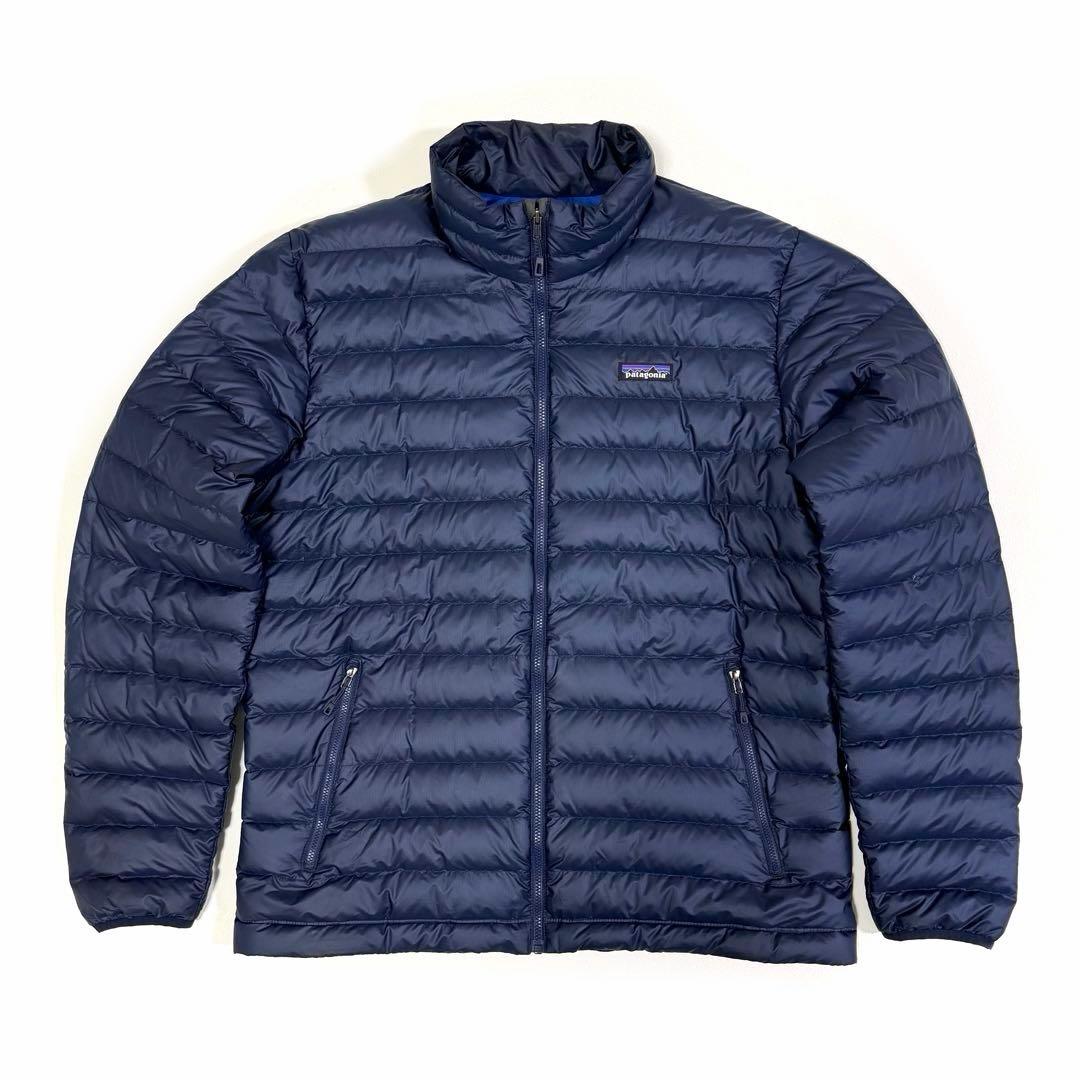 パタゴニア ダウンセーター スタンドカラー アウター アウトドア ネイビー L