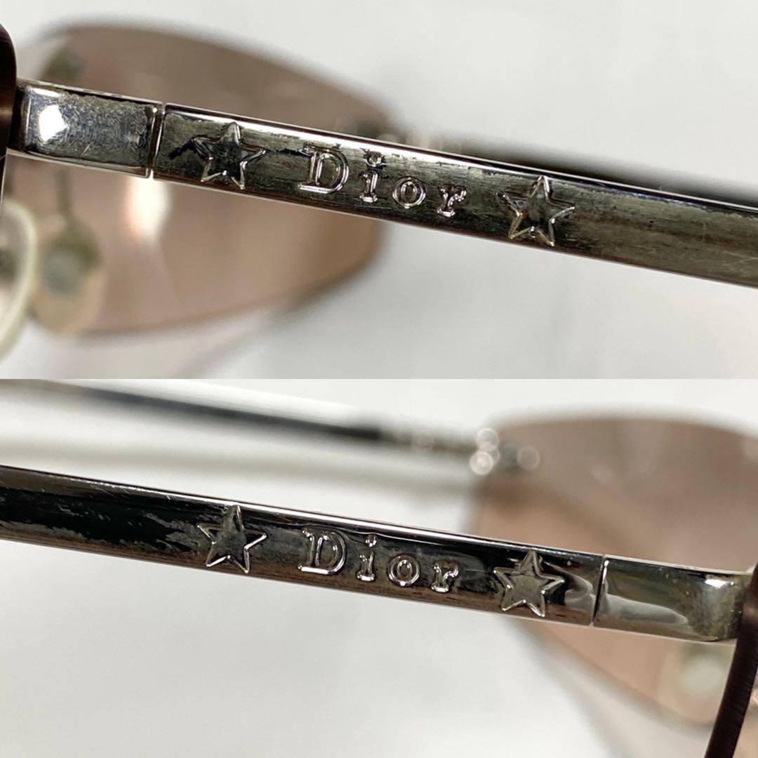 美品✨Christian Dior MINIPOP リムレスサングラス ブラウン