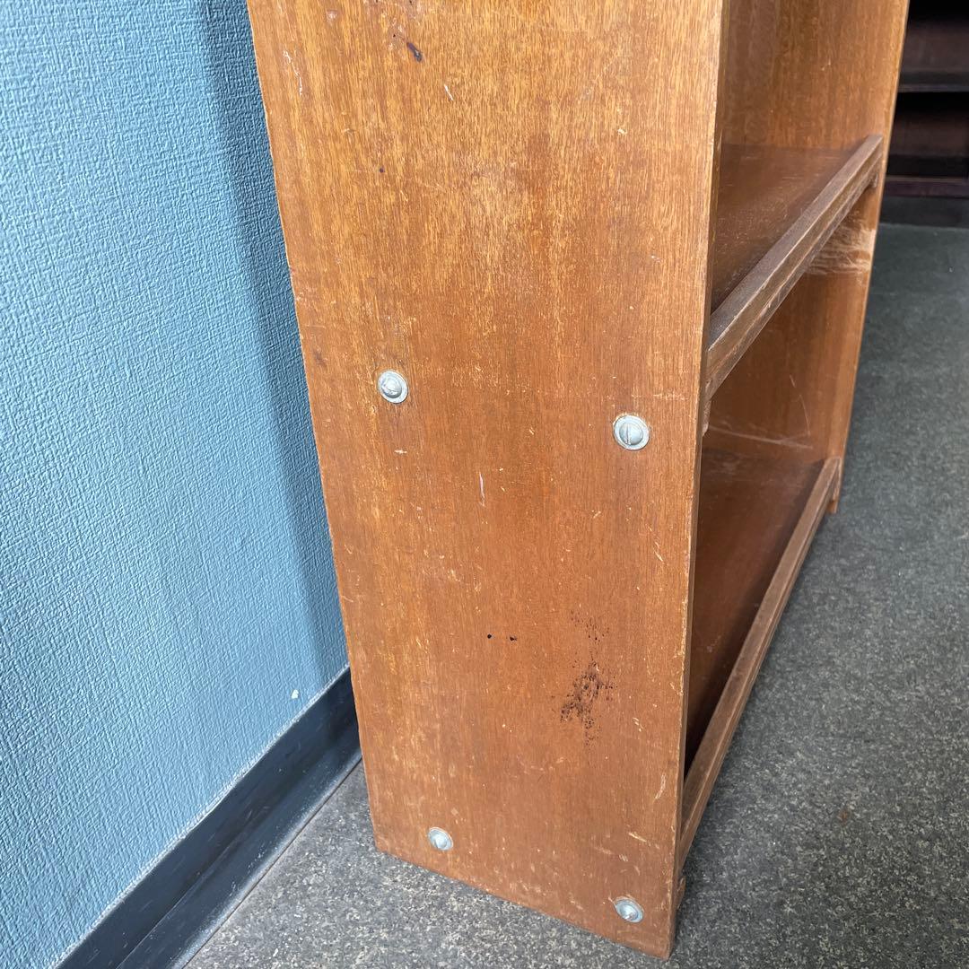 本棚　昭和レトロ　アンティーク　オープンシェルフ　古道具