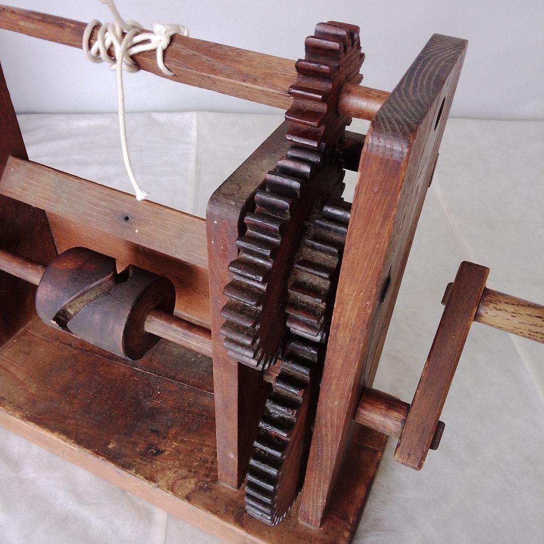 木製 座車(大枠用) アンティーク 木製機械装置 昭和 レトロ 骨董