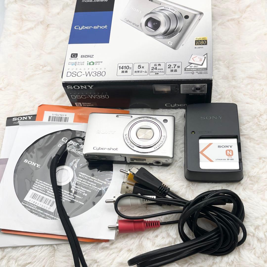 付属品多数✨ Sony Cybe-Shot DSC-W380 シルバー
