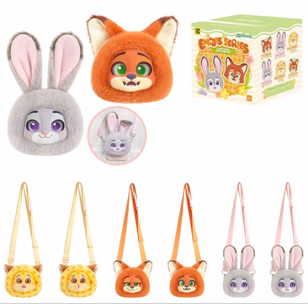ズートピア スマホグリップEMOJI SERIES ぬいぐるみ フルセット