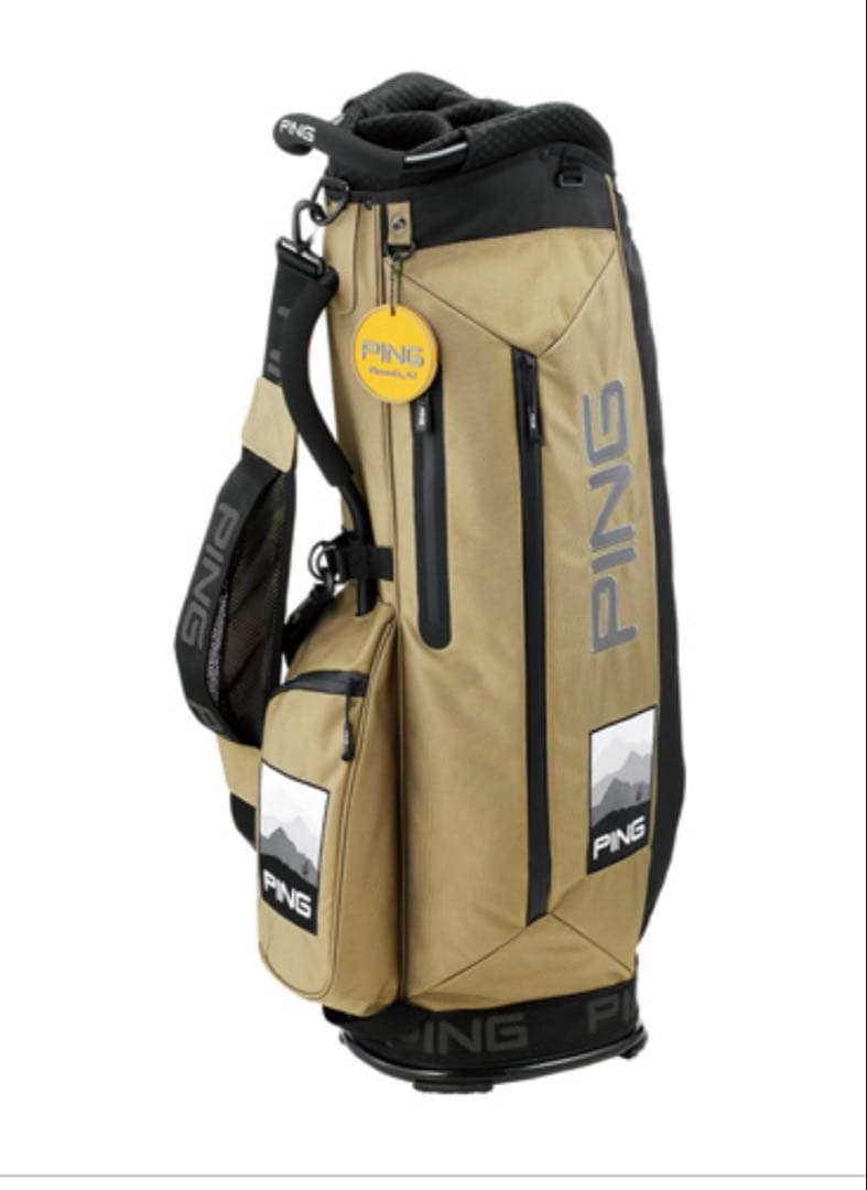 中古 PING ピン キャディバッグ CB-P201 ベージュ　美品