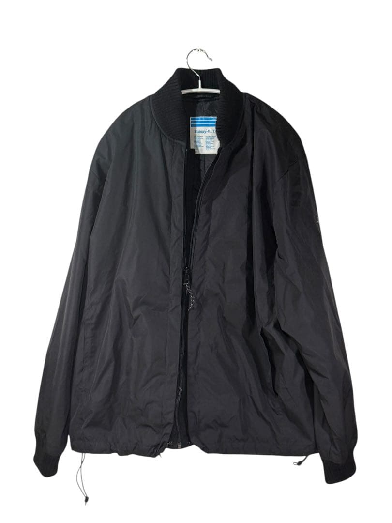 ステューシー Stussy F.I.T. 中綿ナイロンジャケット MA-1風 黒