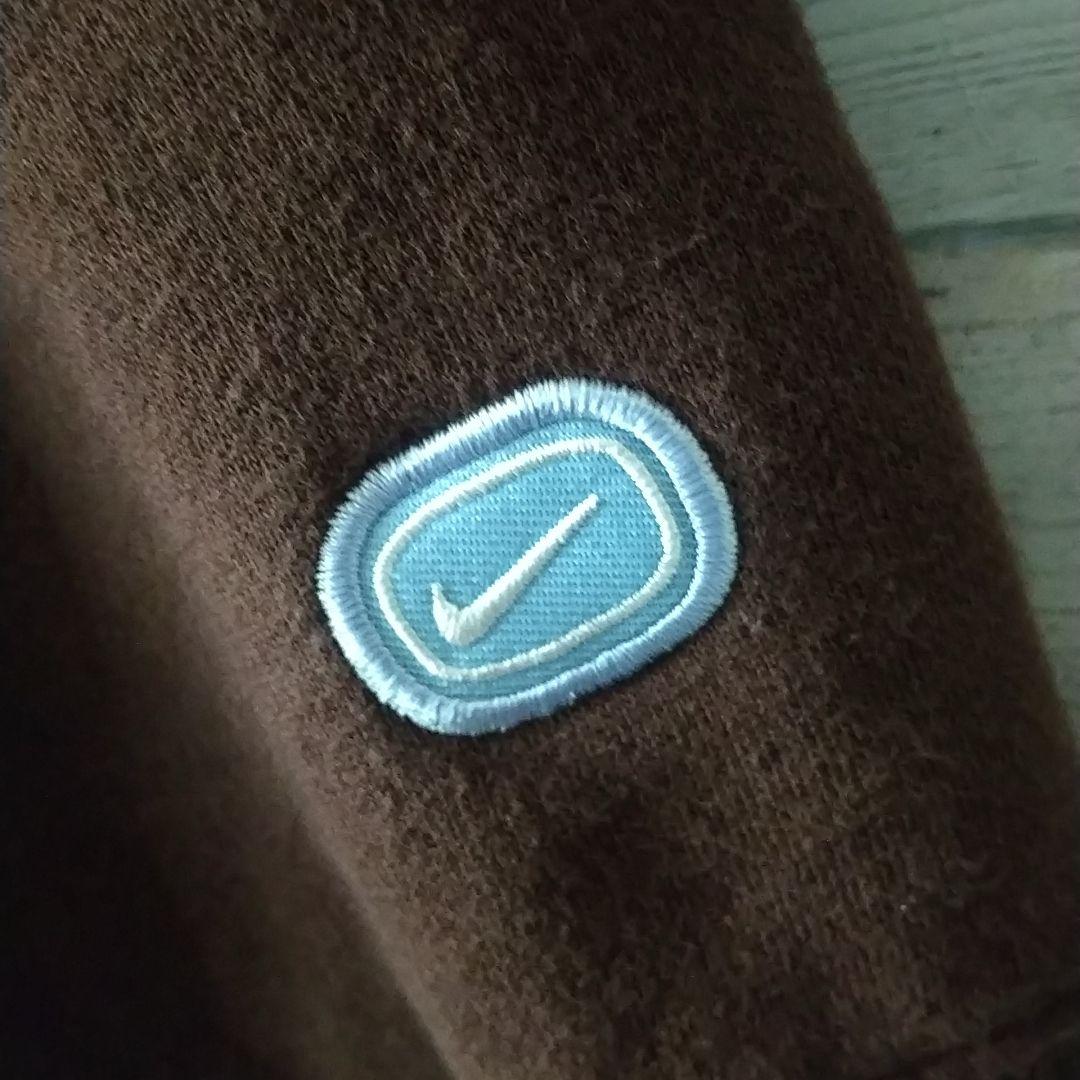 希少サイズ☆ナイキ 刺繍 センターロゴ アーチロゴ スウェット XL ブラウン