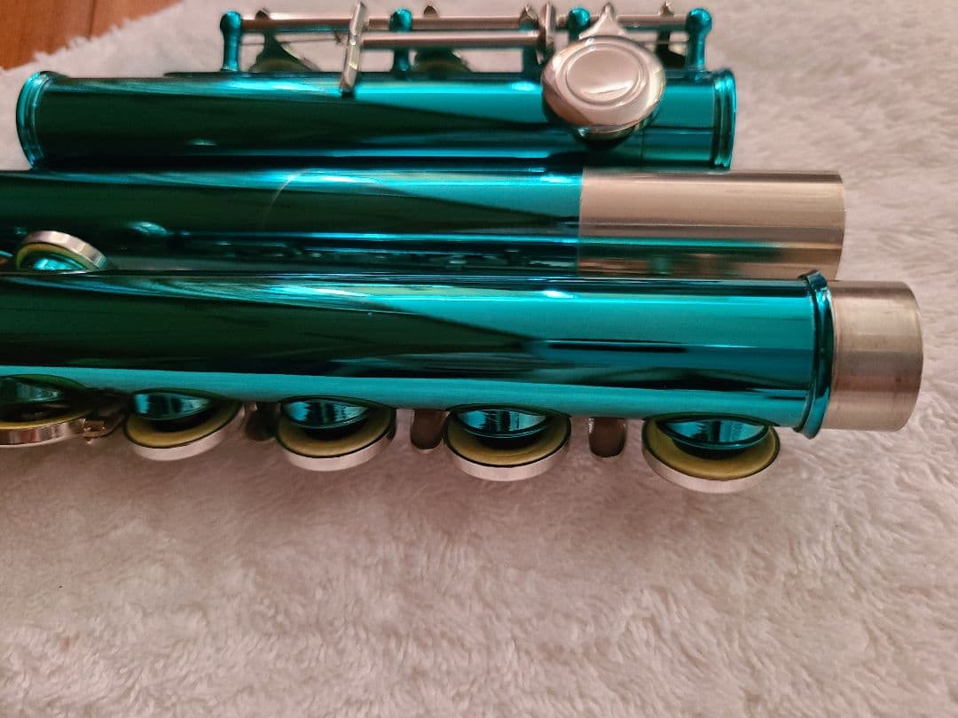 Eastar フルート本体 ケース付き メタリックブルー