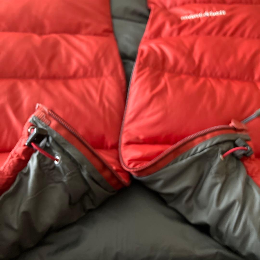 mont-bell フード付きダウンジャケット800FP レッド