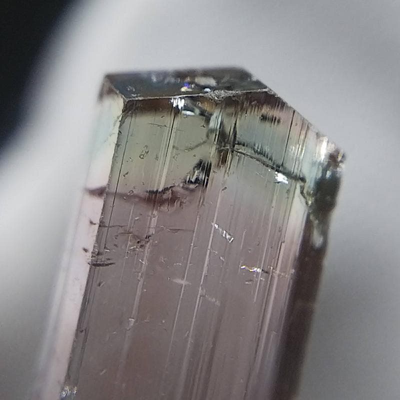 497 宝石質 トルマリン バイカラー アクロアイト タジキスタン産