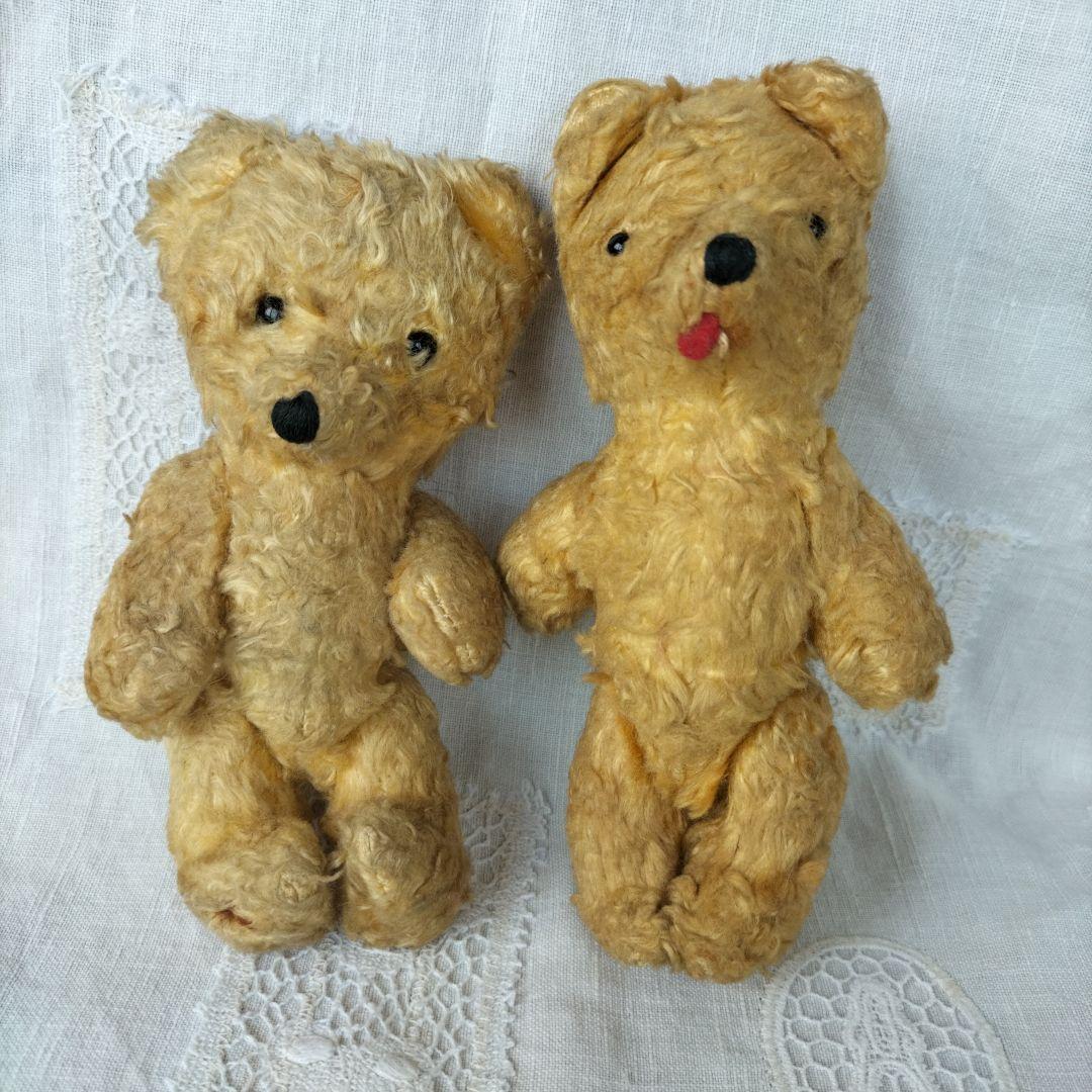 ★注意★出品は左のベアのみ。右のベアは販売済み　イギリス　ビンテージ　ベア