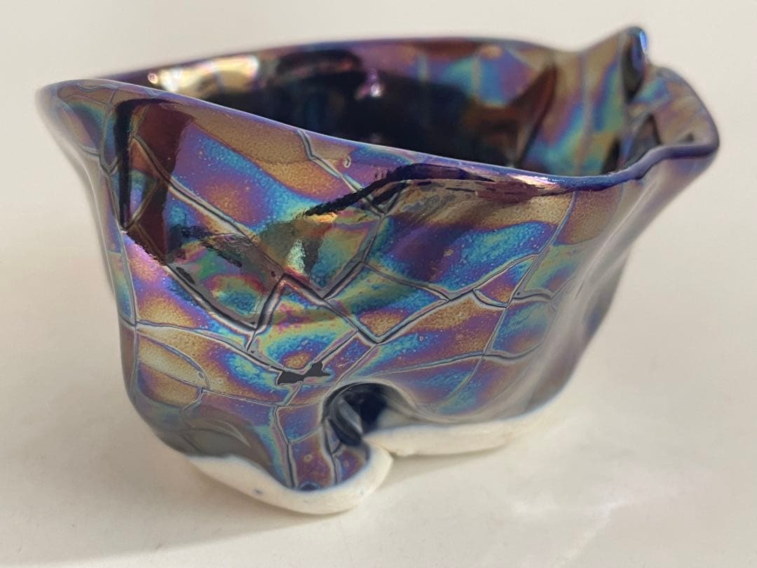 陶芸家　美術家　伊藤公象　酒器　酒杯　器　pearl blue 箱なし